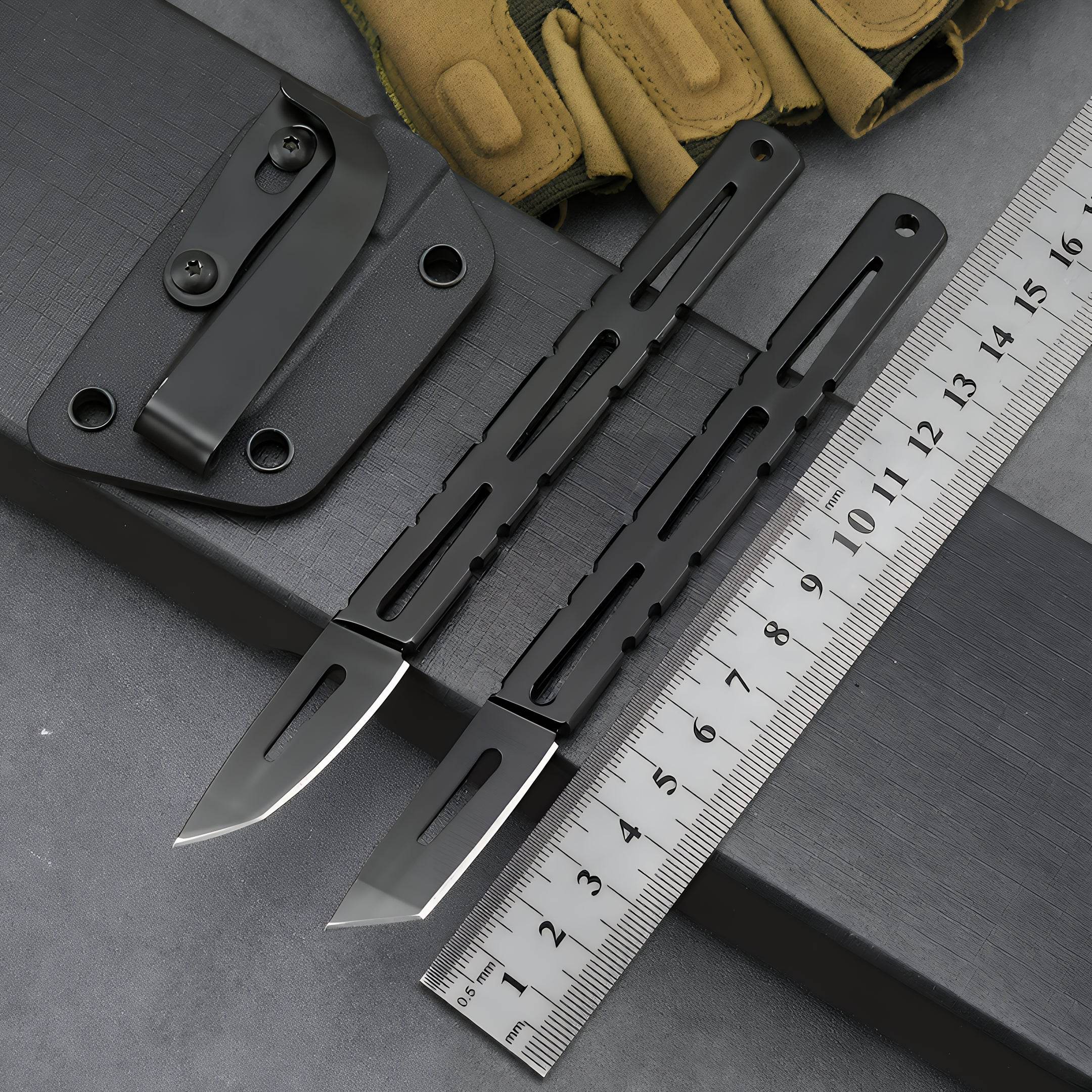 Outdoor Thin Handle Short Fixed Blade (GR-A-002)