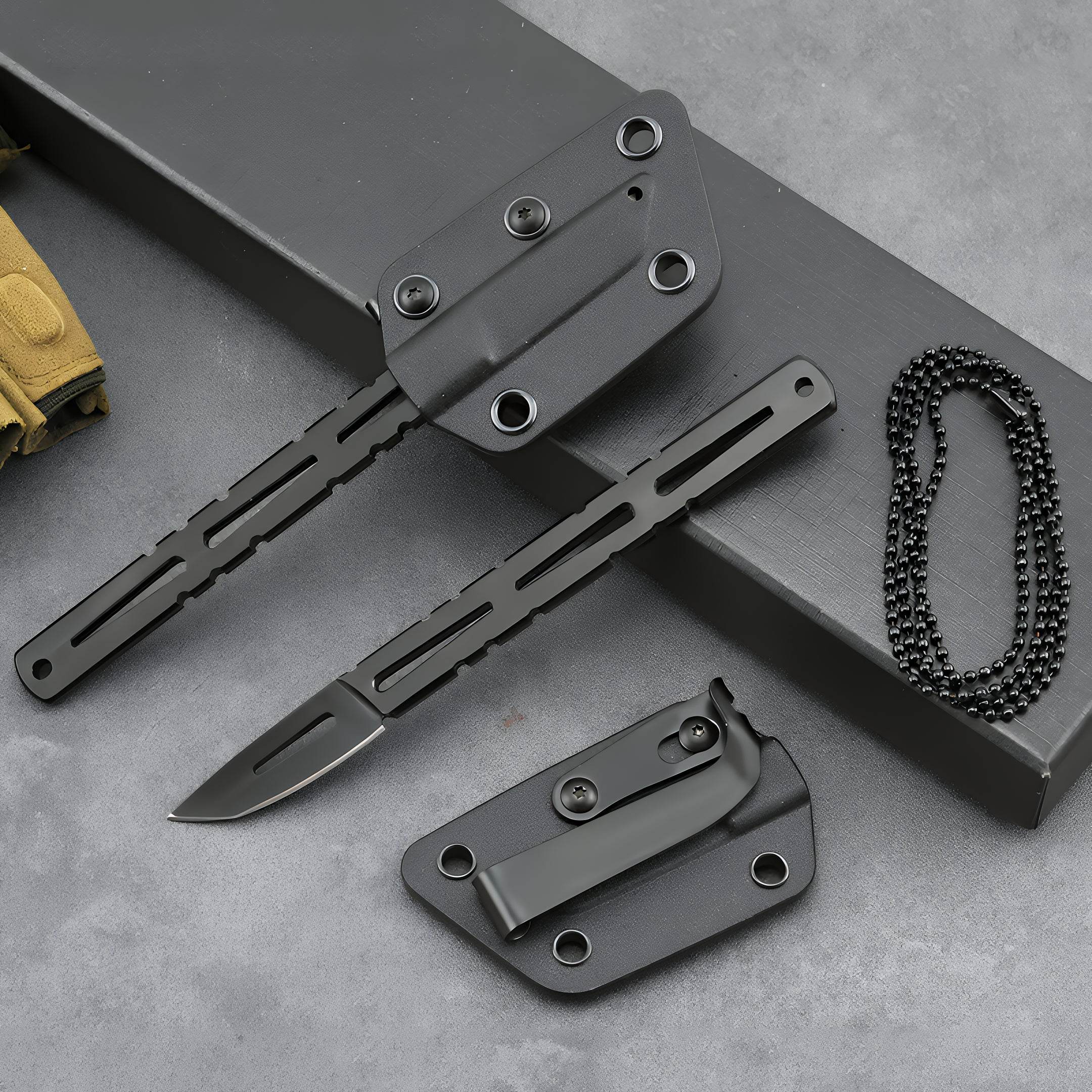 Outdoor Thin Handle Short Fixed Blade (GR-A-002)