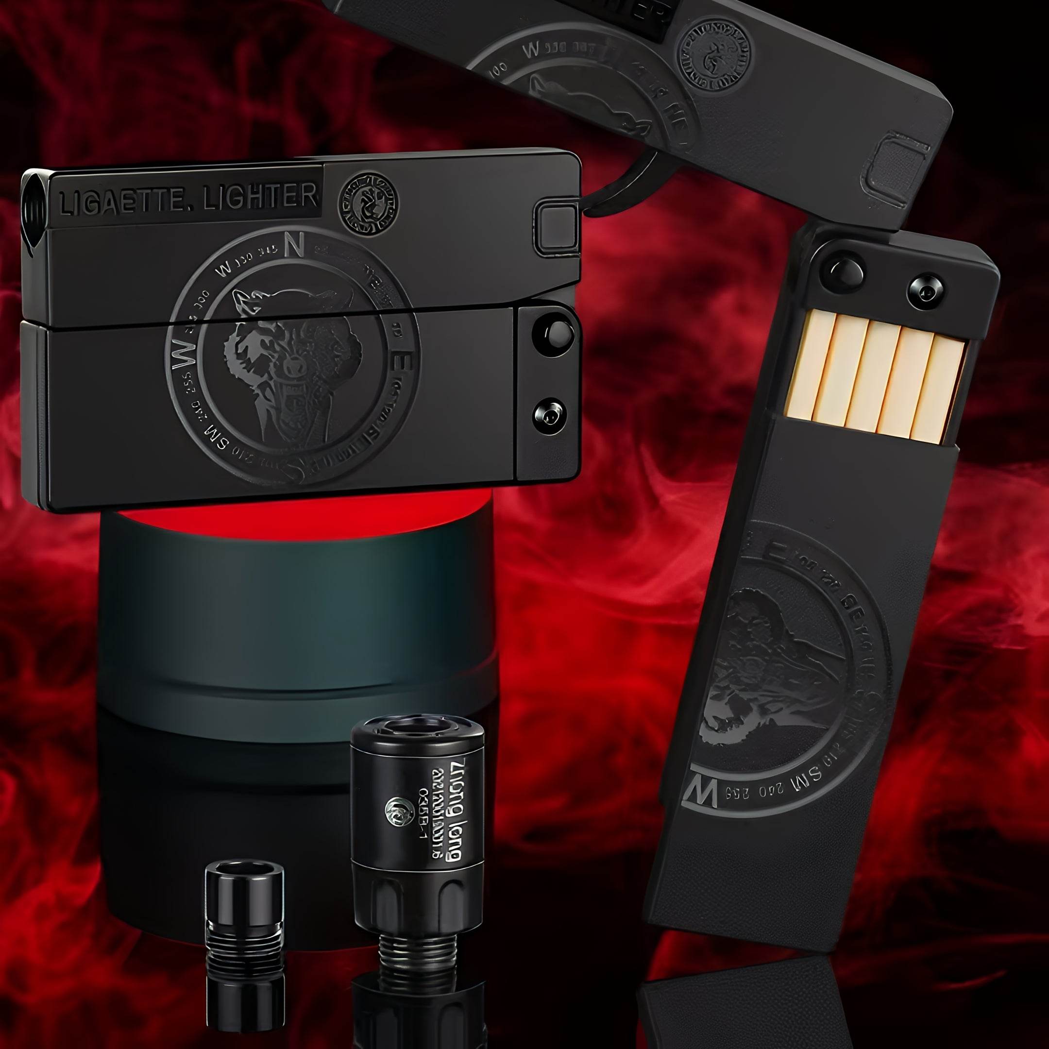 Multifunctional Folding Lighter Gun