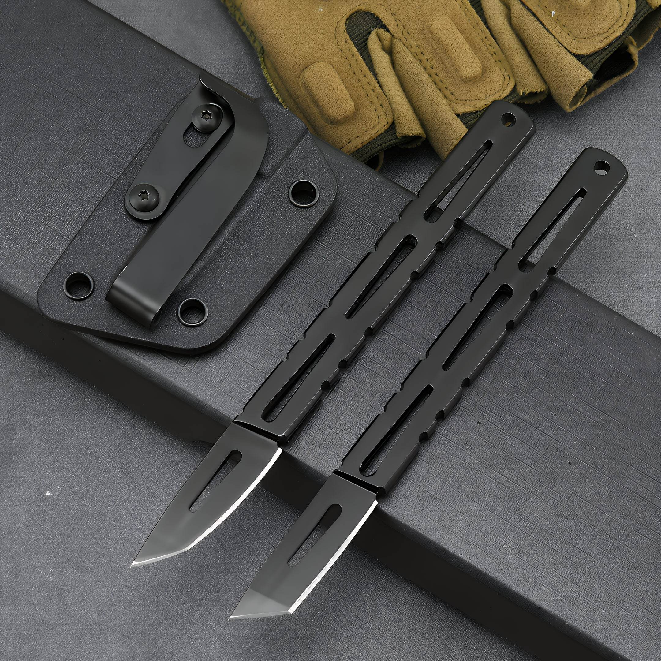 Outdoor Thin Handle Short Fixed Blade (GR-A-002)