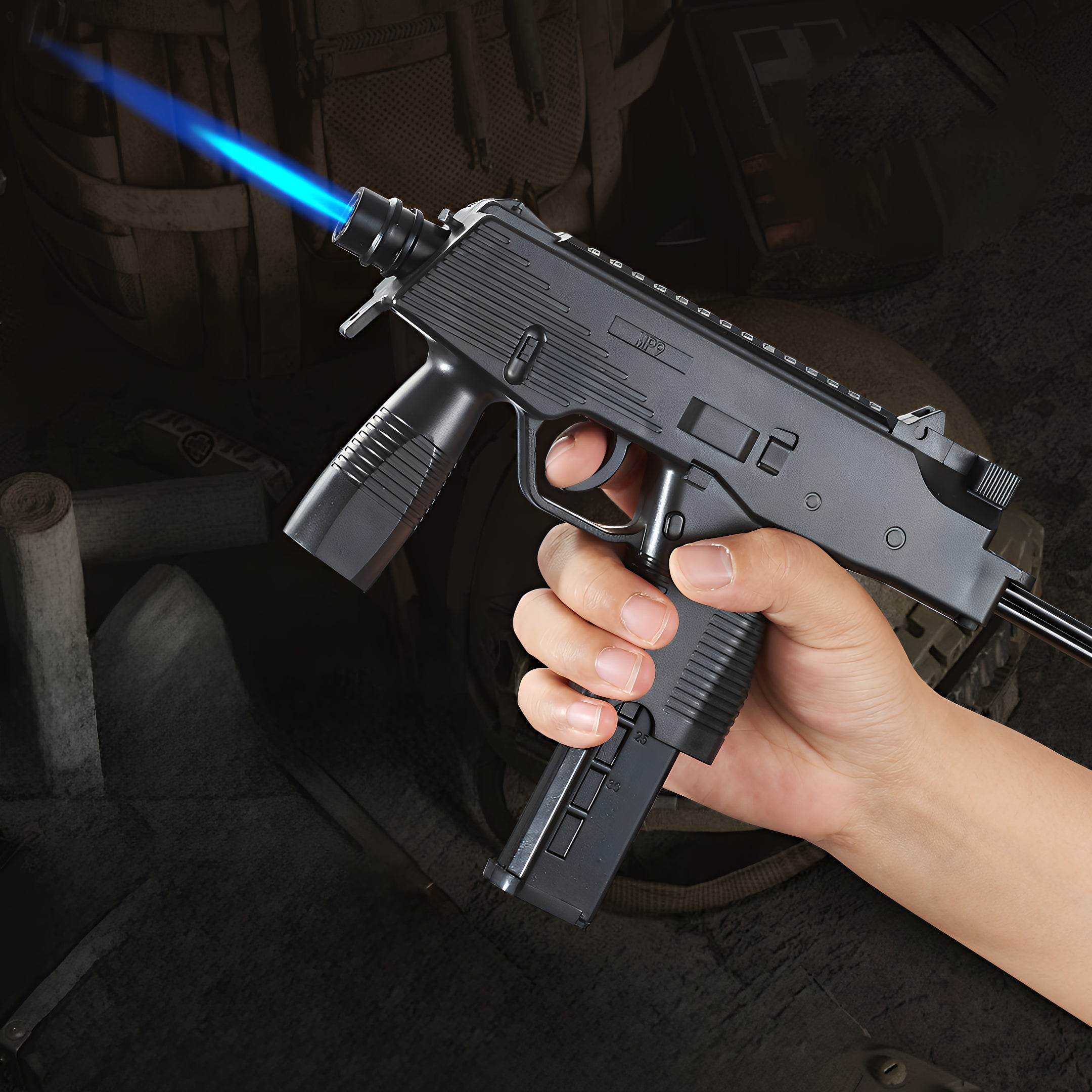 MP9 Submachine Gun Lighter (With Replaceable Multi-Function Magazine)